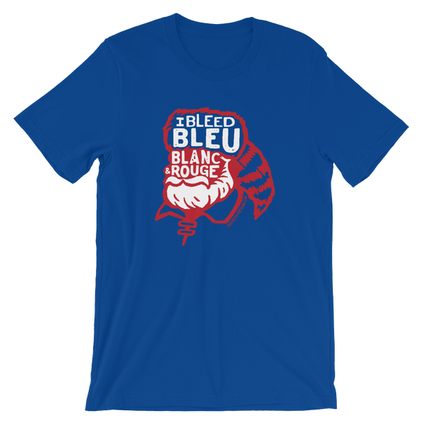  In St. Louis We Wear Red and Bleed Blue T-Shirt