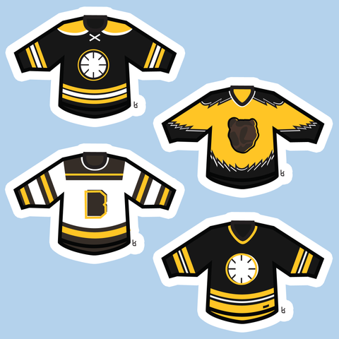 Boston Mini-Jerseys Stickers