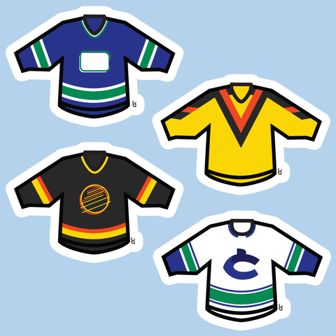 Vancouver Mini-Jerseys Stickers